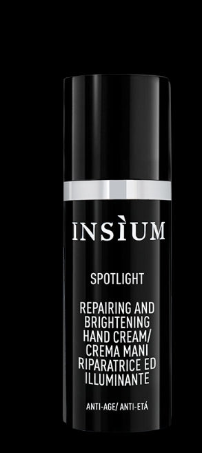 INSIUM SPOTLIGHT
CREMA MANI RIPARATRICE ED ILLUMINATE
ANTI-ETÀ / ANTI-MACCHIE